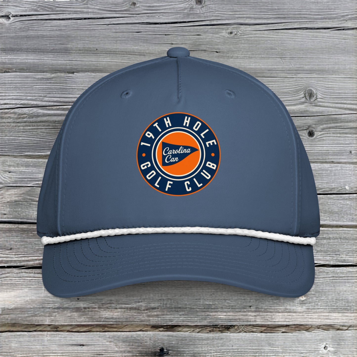 19th Hole Golf Club - Blue/Orange Rope Hat