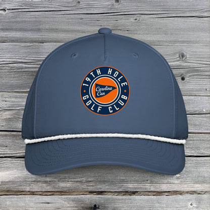 19th Hole Golf Club - Blue/Orange Rope Hat
